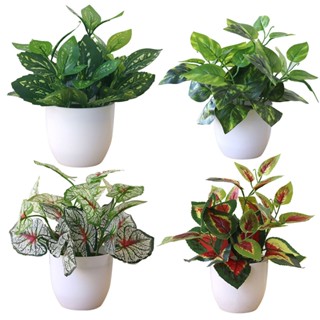 【AG】Fresh Artificial Foliage Plant Pot Bonsai Party Mall Home Desktop Office Decor