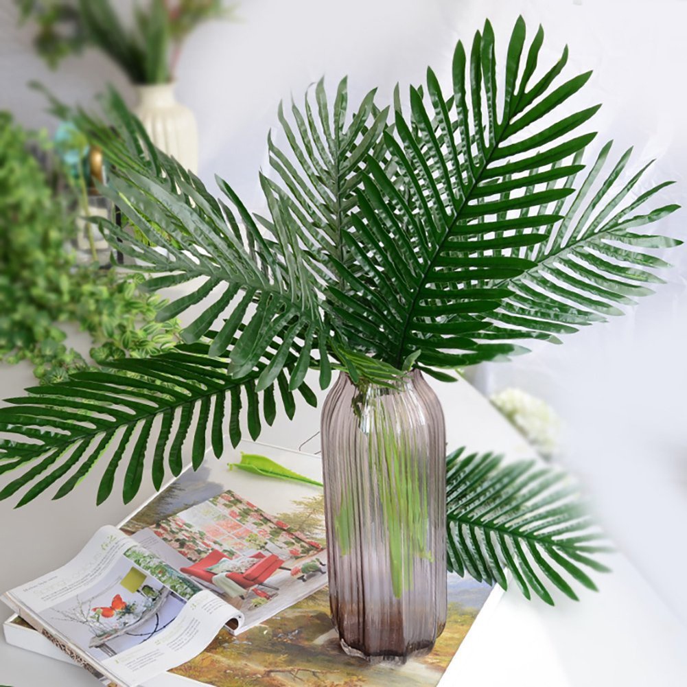 【AG】1Pc Artificial Tropical Palm Leaf Fake Plant Home Office Wedding