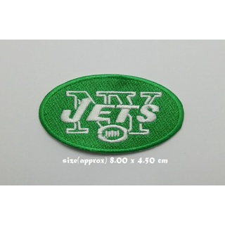 ตัวรีดติดเสื้อ Americasn football New York Jets ตกแต่งเสื้อผ้า แจ๊คเก็ต Embroidered Iron on Patch  DIY
