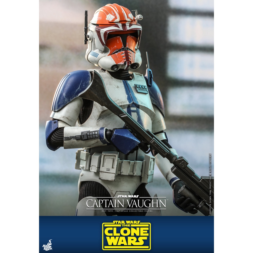 ออกใบกำกับภาษีได้-ฟิกเกอร์-โมเดล-ของสะสม-hot-toys-tms065-1-6-star-wars-the-clone-wars-captain-vaughn