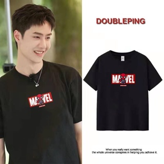 DOUBLEPING【Ready Stock】Men T-shirt Marvel Spiderman Tshirt Murah Graphic Short Sleeve T-Shirt Unisex Plus Size Tee_01