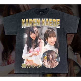 เสื้อยืดผ้าฝ้ายKaren Kaede รีไทร์ -Bootleg T-Shirt