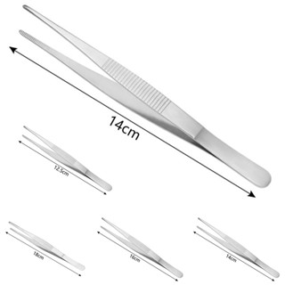 Reptile Feeding Tongs Tweezers 12.5cm~18cm Stainless Steel Tongs Tweezers Tool