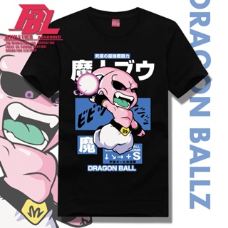 Wolf Tide Brand Dragon Ball Anime Q Version Buu Monkey King T-shirt Male Cotton Youth Short Sleeve Clothes_05