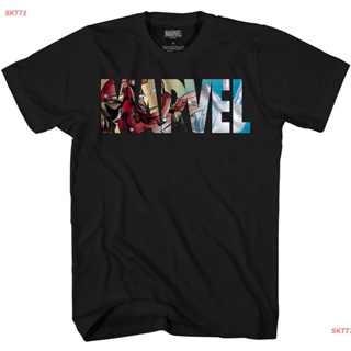 NAUw    แฟชั่น     เห็น  SKTT1 Marvelเสื้อยืดผู้ชายและผู้หญิง Marvel Logo Ironman Iron Man Avengers Super Hero Adul_07