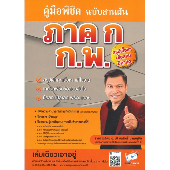 หนังสือ-คู่มือพิชิตภาค-ก-ก-พ-ฉบับสานฝัน-ผู้แต่ง-ชลสิทธิ์-ชาญนุชิต-สนพ-สถาบันวิชาการ-sure-อ่านได้-อ่านดี