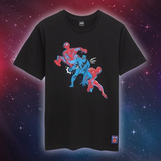 Marvel Men Spiderman T-Shirt - เสื้อยืดผู้ชายลายมาร์เวล สไปเดอร์แมน สินค้าลิขสิทธ์แท้100% characters studio_01