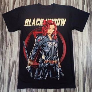 【100%COTTON】BLACK WIDOW NATASHA ROMANOFF MARVEL HERO EDITION BLACK HIGH QUALITY SILK SCREEN COLLECTABLE 100%COTTON_01