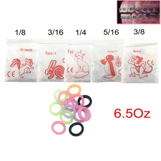 5 Colorful plastic bag 6.5 oz ring Elastic