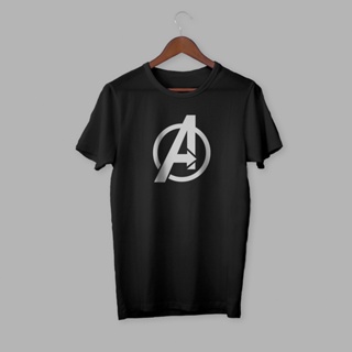 PRNT - Marvel Avengers Logo Silver Printed T-Shirt_01