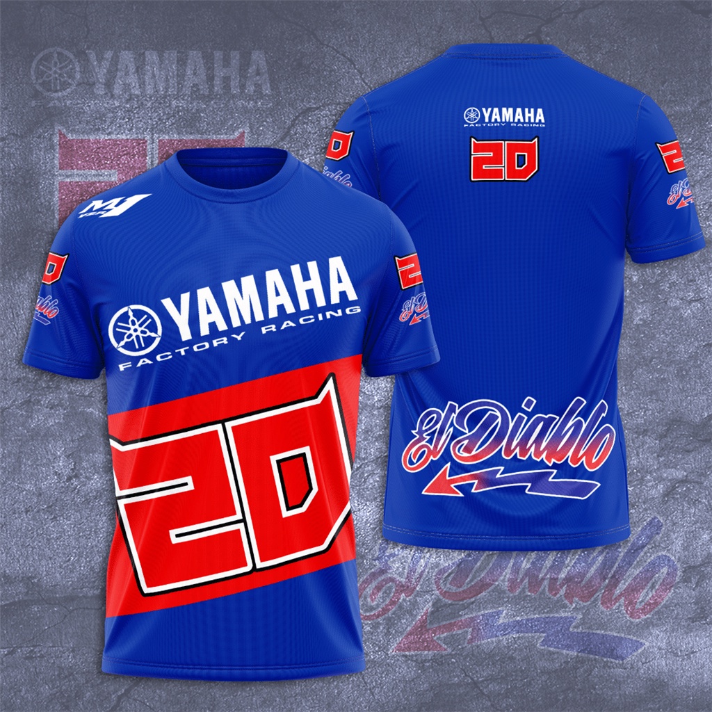 ใหม่-เสื้อยืดแขนสั้น-พิมพ์ลาย-fabio-quartararo-el-diablo-20-yamaha-motogp-แฟชั่นฤดูร้อน-สําหรับผู้ชาย-2022