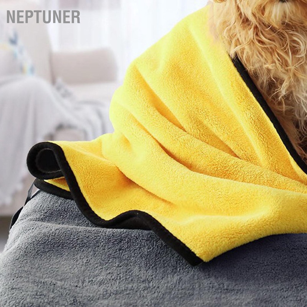 neptuner-ผ้าขนหนูอาบน้ำสุนัขดูดซับแห้งเร็วนุ่มปุยเครื่องซักผ้าสัตว์เลี้ยงผ้าขนหนูสำหรับสุนัขแมวสัตว์เลี้ยง