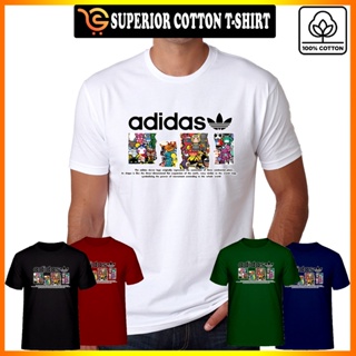 KawKaw STAMP ADIDAS TShirt 100% Cotton Unisex Men Women Short Sleeve Baju Lelaki Wanita_05