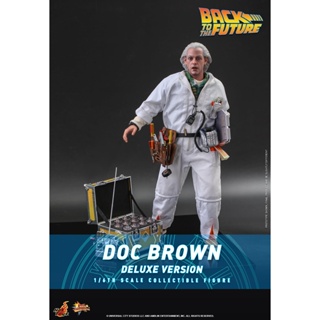 *ออกใบกำกับภาษีได้*  ฟิกเกอร์ โมเดล ของสะสม Hot Toys MMS610 1/6 Back to the Future - Doc Brown (Deluxe Version)