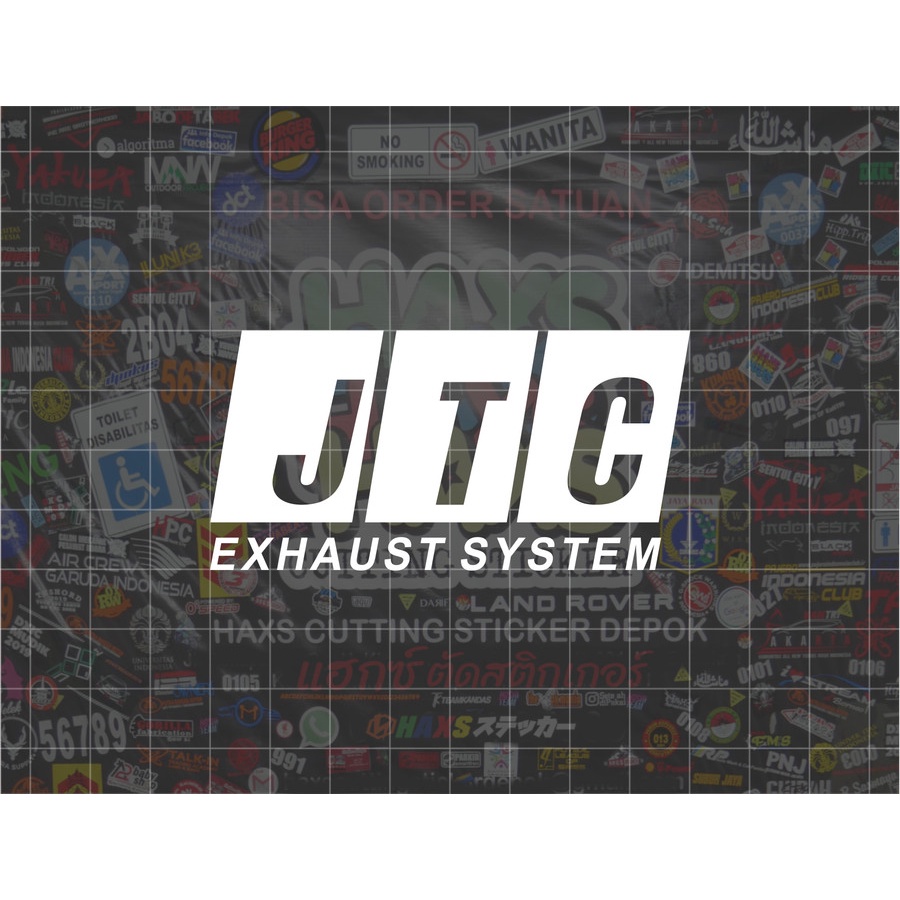 สติ๊กเกอร์ตัด JTC ระบบไอเสีย 8 ซม. สําหรับรถยนต์ | Shopee Thailand