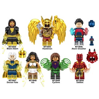 ฟิกเกอร์ Super Heroes Black Cyclone Hawkman Isis Sabbac Adam แบบพลาสติก ของเล่นเสริมการศึกษา สําหรับเด็ก