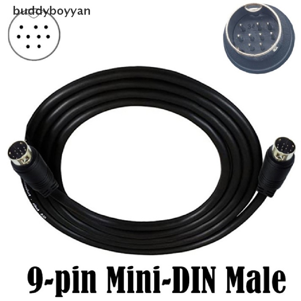 bbth-สายเคเบิลอินพุตเสียง-mini-din-9-pin-ตัวผู้-เป็น-9-pin-ตัวผู้-1-ม-2-ม-3-ม-สําหรับวิดีโอเกม-การ์ดเสียง-อุปกรณ์เครื่องเสียง