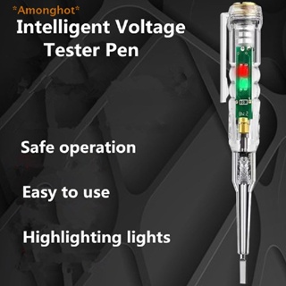 Amonghot&gt; ปากกาทดสอบแรงดันไฟฟ้า ไม่สัมผัส เหนี่ยวนํา ปากกาทดสอบ โวลต์มิเตอร์ เครื่องตรวจจับพลังงาน ใหม่