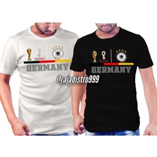 เสื้อยืด พิมพ์ลาย Germany WORLD WORLD CUP QATAR FIFA แฟชั่นสําหรับผู้ชาย