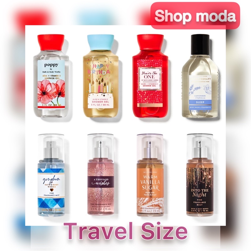 ️ แท้💯 ขนาดพกพา travel size Mini Shower gel ‘mist เจลอาบน้ำ bath and