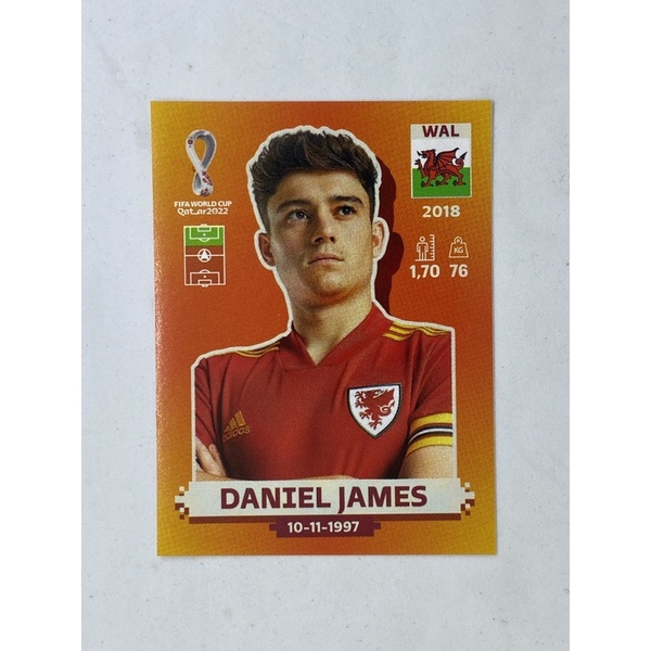 daniel-james-สติ๊กเกอร์สะสม-ฟุตบอลโลก-world-cup-2022-wales-ของสะสมทีมฟุตบอล-เวลส์