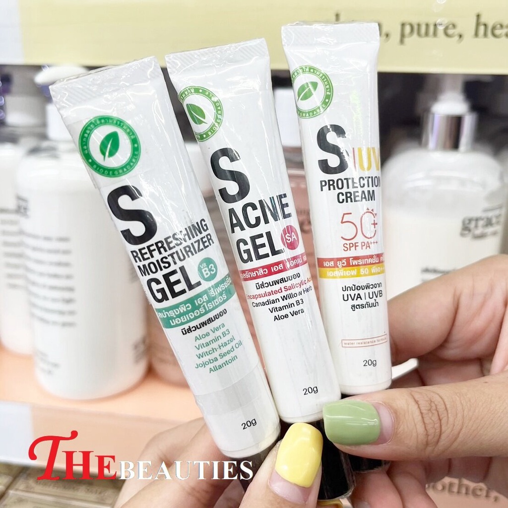 s-refreshing-moisturizer-gel-s-acne-gel-s-uv-protection-cream-spf50-pa-20-g