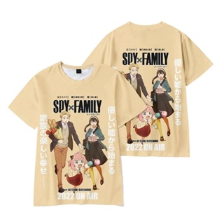 Spy X Family Anya Forger Mens Short Sleeves Latest Fashion Anime 3D Printing Boys Girls T Shirts Tops Short Sleeve_05