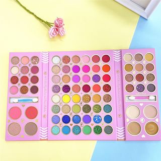 พาเลท-ทาตา-igoodco-ig2961-princess-80-colors-eyeshadow-and-tace-palette-พาเลทอาแชโดว์-80สี