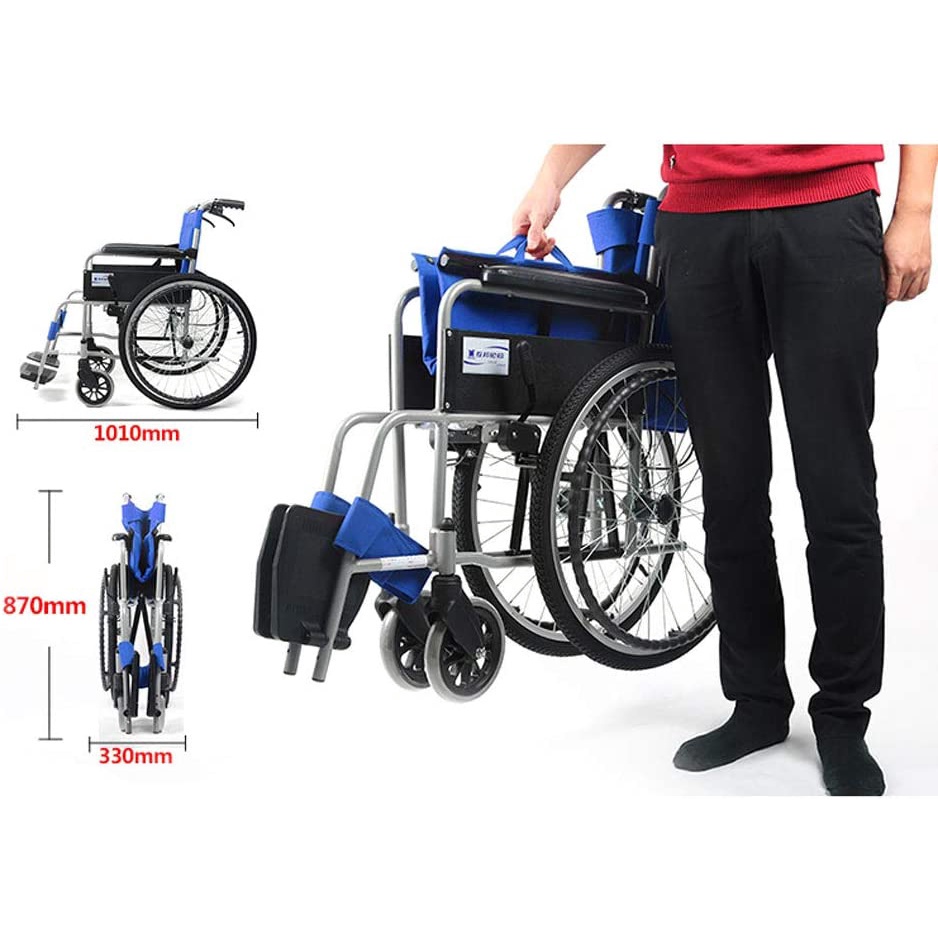 รับประกัน-2-ปี-เก้าอี้รถเข็น-วีลแชร์พับได้-wheelchair-รถเข็นผู้ป่วย-พกพาสะดวก-เหมาะสำหรับผู้สูงอายุ-ผู้ป่วย-คนพิการ-tra