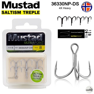 ตัวเบ็ด 3 ทาง MUSTAD SALTISM TREBLE HOOK 36330NP-DS