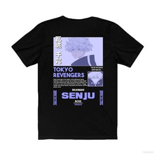 Tokyo Revengers - Senju Kawaragi T-shirt Anime Short Sleeve Round Neck Tops Casual Loose Tee Shirt Halloween Plus S_07