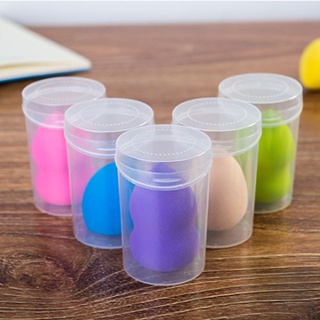 【AG】Round Plastic Box Case Gourd Shape Powder Puff Sponge Storage Empty Container