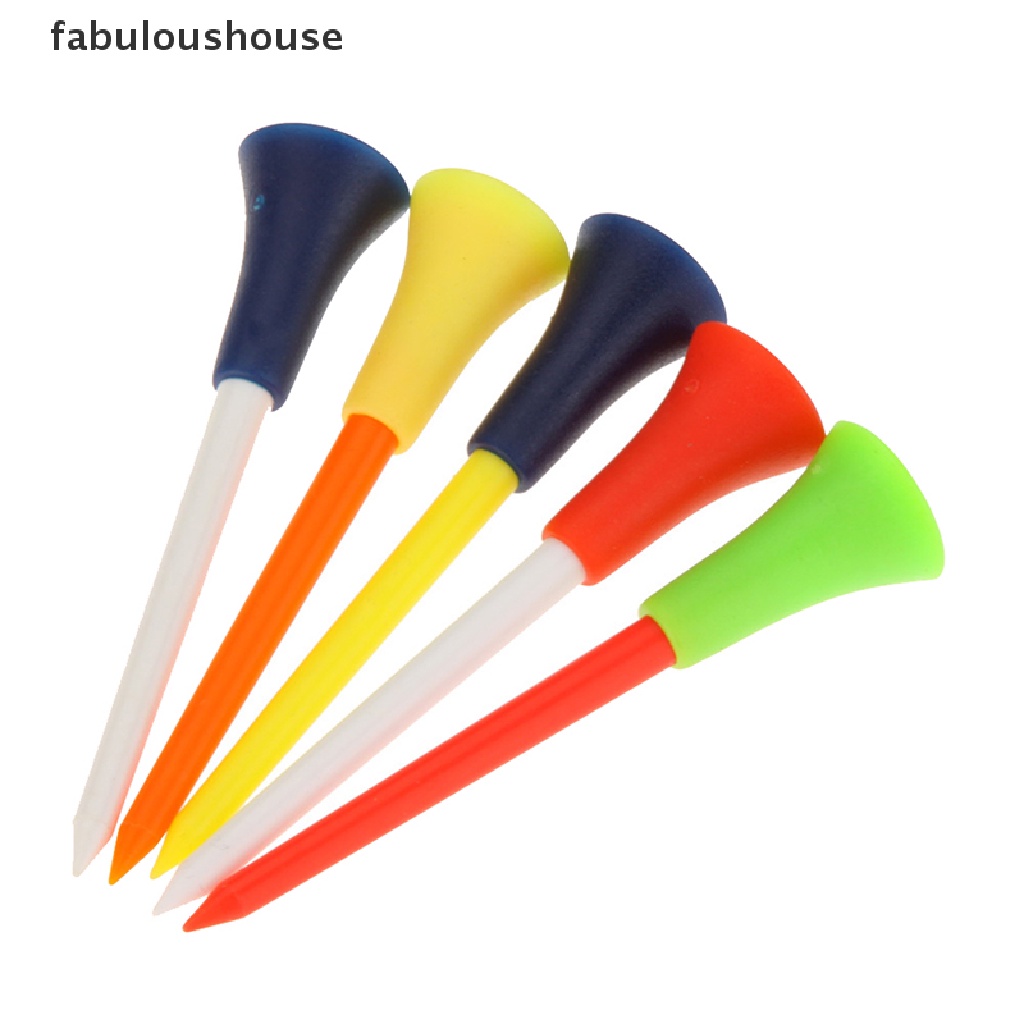 fabuloushouse-ใหม่-พร้อมส่ง-ที่ตั้งลูกกอล์ฟ-พลาสติก-83-มม-หลากสี-ทนทาน-50-ชิ้น-ต่อถุง