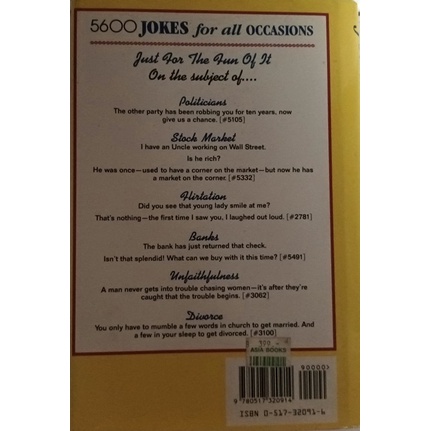 ภาษาอังกฤษ-5600-jokes-for-all-occasions-หนังสือหายากมาก