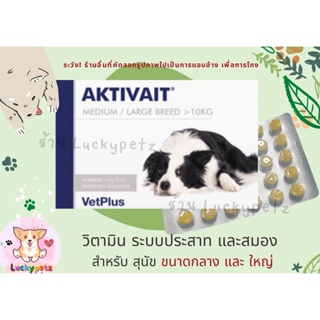 สินค้า Aktivait medium and LARGE breed วิตามินและอาหารเสริมสุนัขพันธ์ใหญ่,(แบบเคี้ยว)