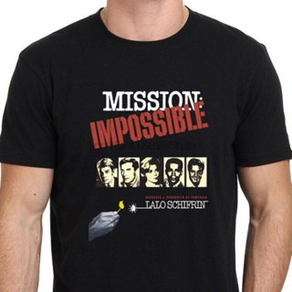 MISSION IMPOSSIBLE Lalo Schifrin Vintage Movie Black Tshirt_11