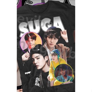 BTS Suga Vintage Vibe Bootleg Tee /T-shirt Oversized Unisex Dtg Print_03