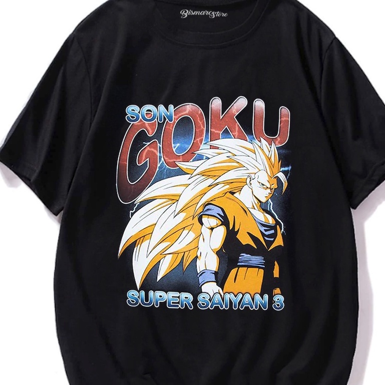 เสื้อยืดผ้าฝ้ายพรีเมี่ยม-เสื้อยืด-พิมพ์ลายอนิเมะ-son-goku-พรีเมี่ยม-04