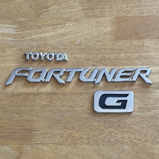 โลโก้ TOYOTA FORTUNER G ตัวหนังสือฝาท้าย (จำนวน 3 ชิ้น)