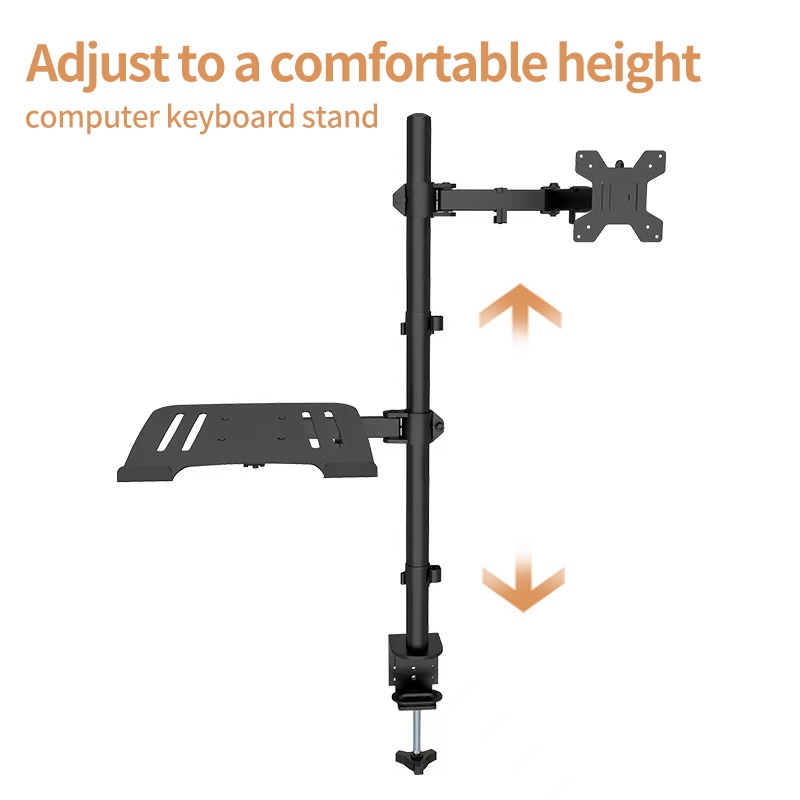 ขาตั้งจอคอม-ขาตั้งโน๊ตบุ๊ค-ขาตั้งจอคอมพิวเตอร์-monitor-laptop-stand-17-32นิ้ว-2-9kg-ขาตั้งโน๊ตบุ๊ค-แขนอะลูมิเนียมคู่