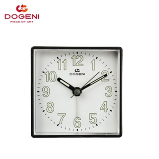 DOGENI นาฬิกาปลุก รุ่น TEP002BL นาฬิกาปลุกตั้งโต๊ะ เสียงสัญญาณ มีพรายน้ำ เข็มเดินเรียบ