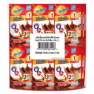 โอวัลติน 3อิน1 ช็อกโกแลต มอลต์ 18 กรัม x 24 ซอง OVALTINE 3IN1 Ready Mixed Malt Beverage Chocolate Flavor 18 g. 24 pcs.