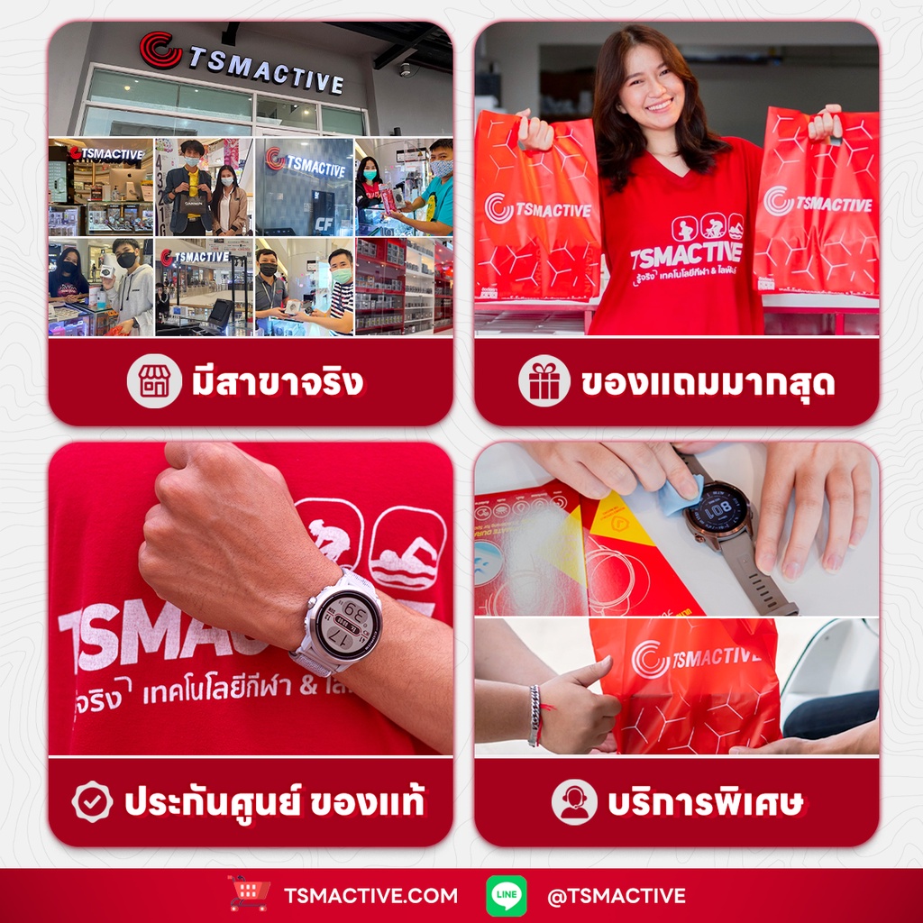 ภาพหน้าปกสินค้าGarmin Forerunner 955 Series (ฟรี ฟิล์มกระจก 2 ชิ้น + จุกปิด 5 ชิ้น + TSM Spunbond Bag) นาฬิกา GPS ไตรกีฬา (ประกันศูนย์ไทย 1 ปี) จากร้าน tsmactive บน Shopee