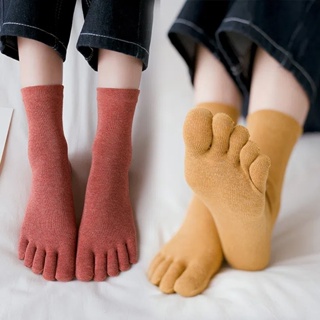 【ส่งจากไทย】ถุงเท้านิ้วเท้า ถุงเท้าทาบิหวานสำหรับฤดูใบไม้ร่วงและฤดูหนาว