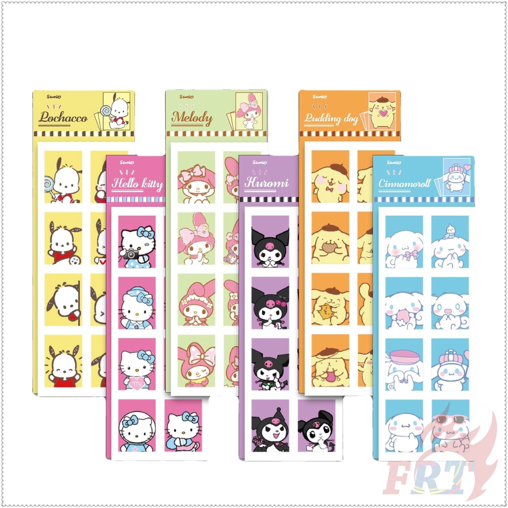 sanrio-สติกเกอร์-ลายการ์ตูน-hello-kitty-my-melody-kuromi-cinnamoroll-pompompurin-pochacco-สําหรับติดตกแต่งรูปภาพ-1-แผ่น-สติกเกอร์แฟชั่น-สําหรับตกแต่งสมุดภาพ-diy