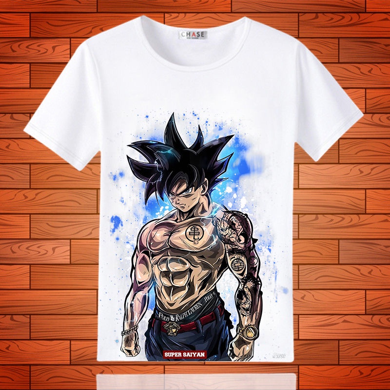 เสื้อยืดแขนสั้น-พิมพ์ลายอนิเมะ-dragon-ball-carolot-son-goku-vegeta-สําหรับผู้ชาย-05