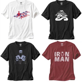 เสื้อยืดใหม่ 2022NEW Stock Uniqlo Marvel new Hulk marvel mens and womens short-sleeved T-shirt Iron Man Panther S_07