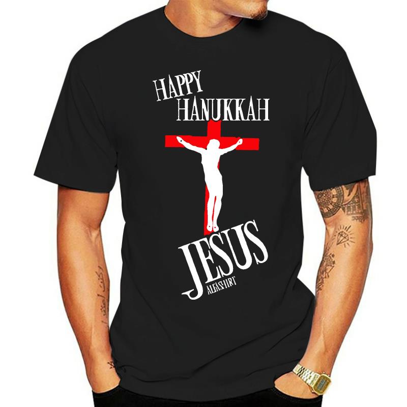 เสื้อยืด-พิมพ์ลาย-happy-hanukkah-jesus-humor-fun-spa-christus-kirche-judentum-สําหรับผู้ชาย-19918