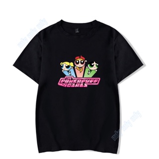 Powerpuff Girls PONER Anime The T-Shirt Men Women Unisex Casual Graphic Tees_05