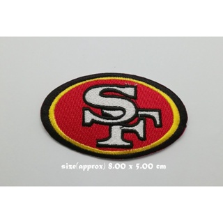 ตัวรีดติดเสื้อ Americasn football San Francisco 49ers ตกแต่งเสื้อผ้า แจ๊คเก็ต Embroidered Iron on Patch  DIY